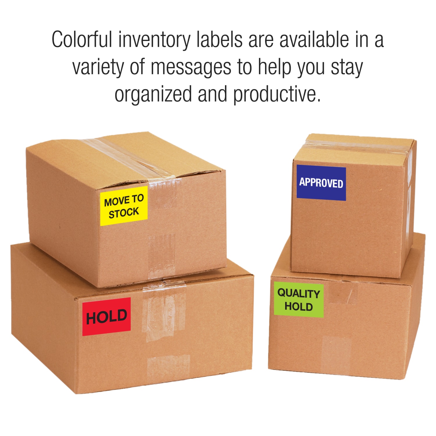 Tape Logic Preprinted Special Handling Labels, DL1129, Hold, Rectangle, 2in x 3in, Fluorescent Red, Roll Of 500 - Image 4