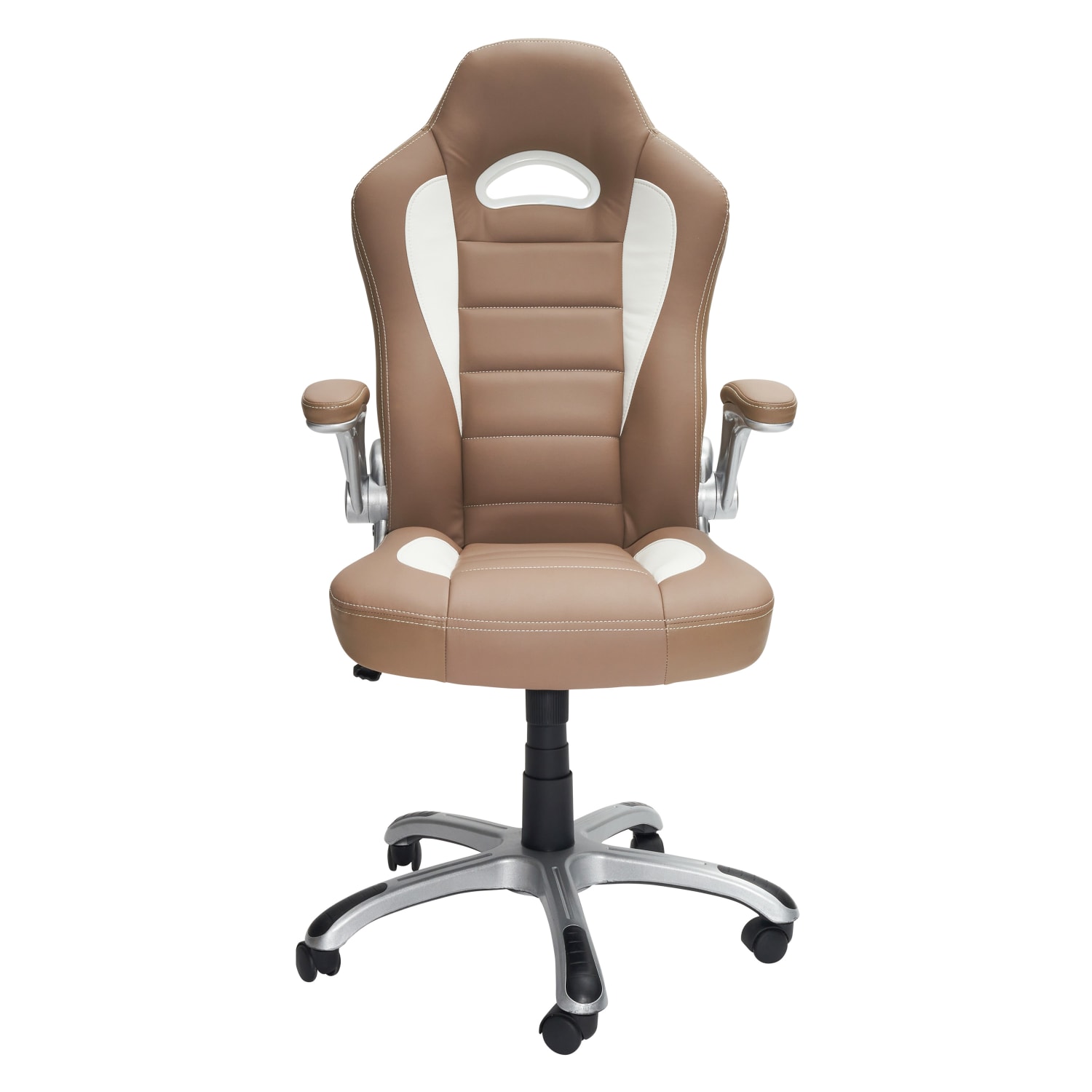 Techni Mobili RTA-3527-CM Faux Leather High-Back Executive Office Chair, Camel - Image 6