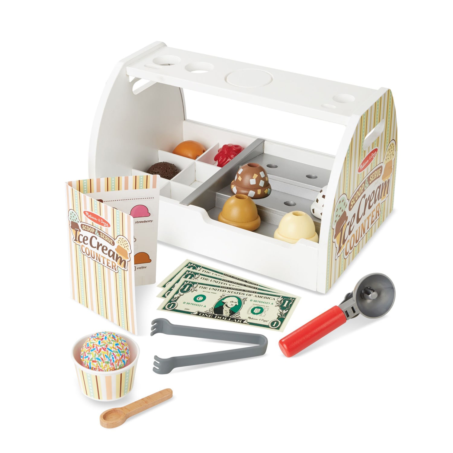 Melissa & Doug Scoop & Serve Ice Cream Counter - Image 3