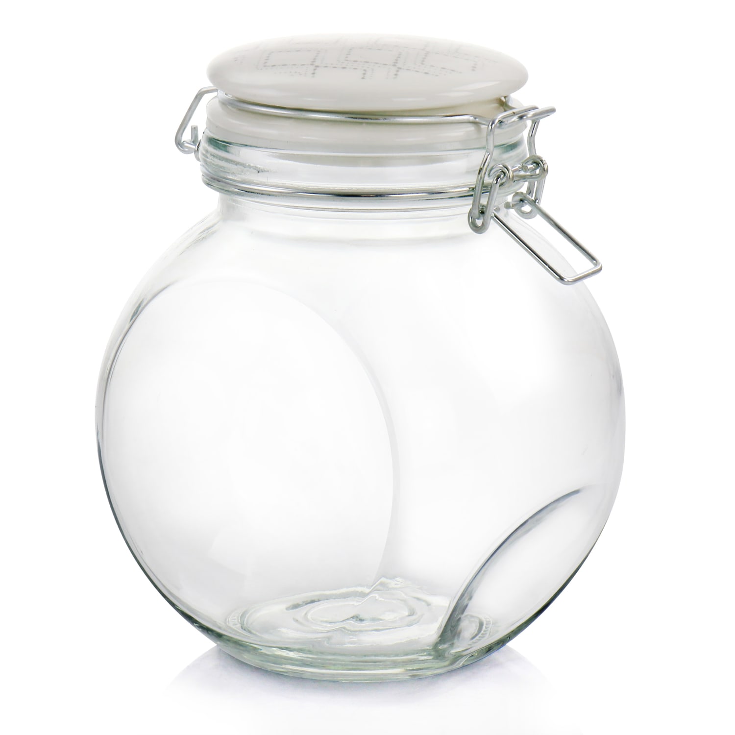 Gibson Home 1.9-Quart Glass Canister, Clear - Image 3
