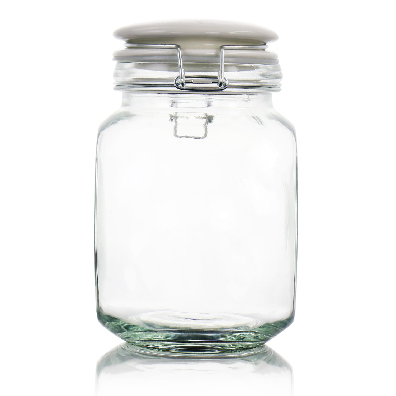 Gibson Home 1.9-Quart Glass Canister, Clear - Image 5