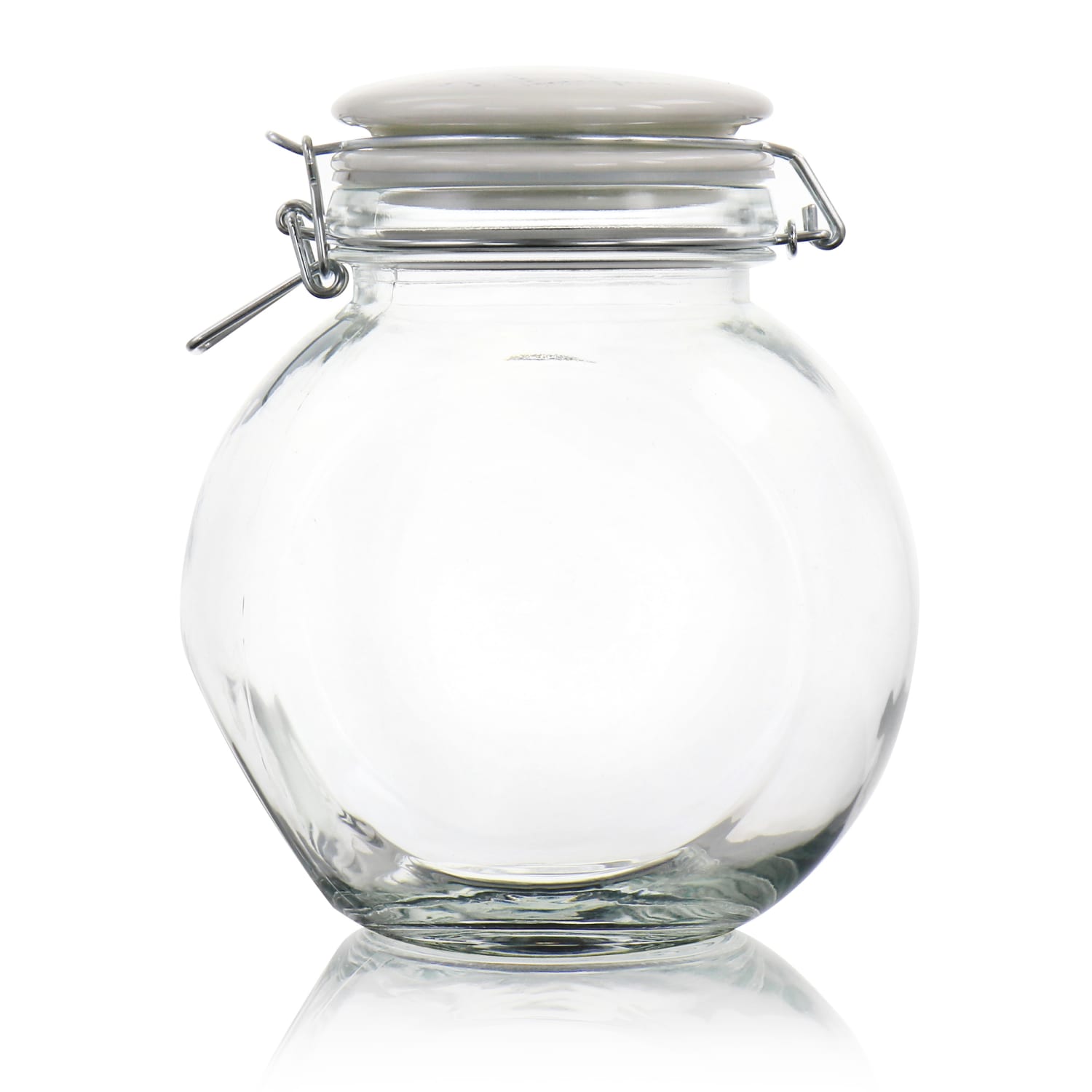 Gibson Home 1.9-Quart Glass Canister, Clear - Image 6