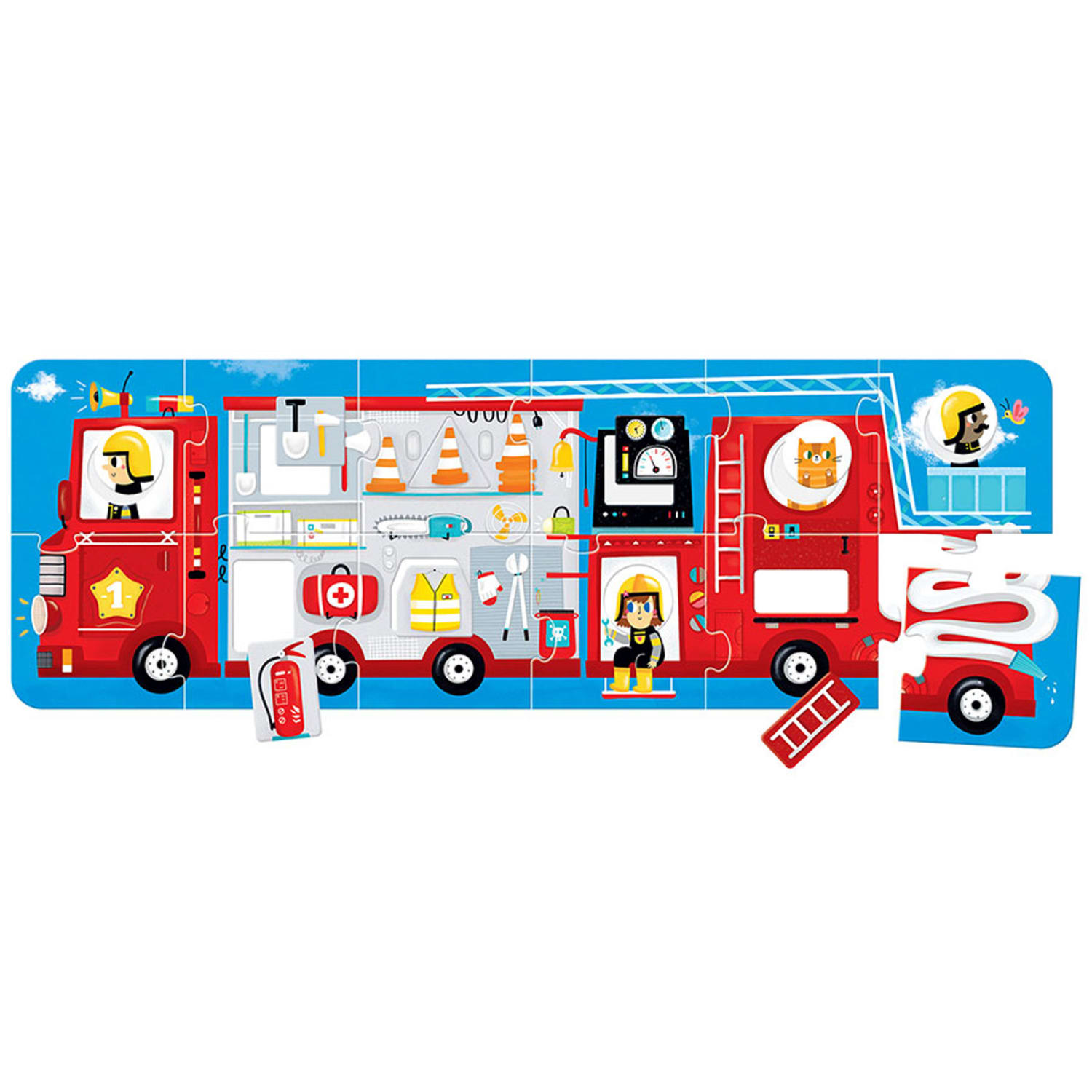 Banana Panda Make-A-Match Puzzle, Fire Truck - Image 3