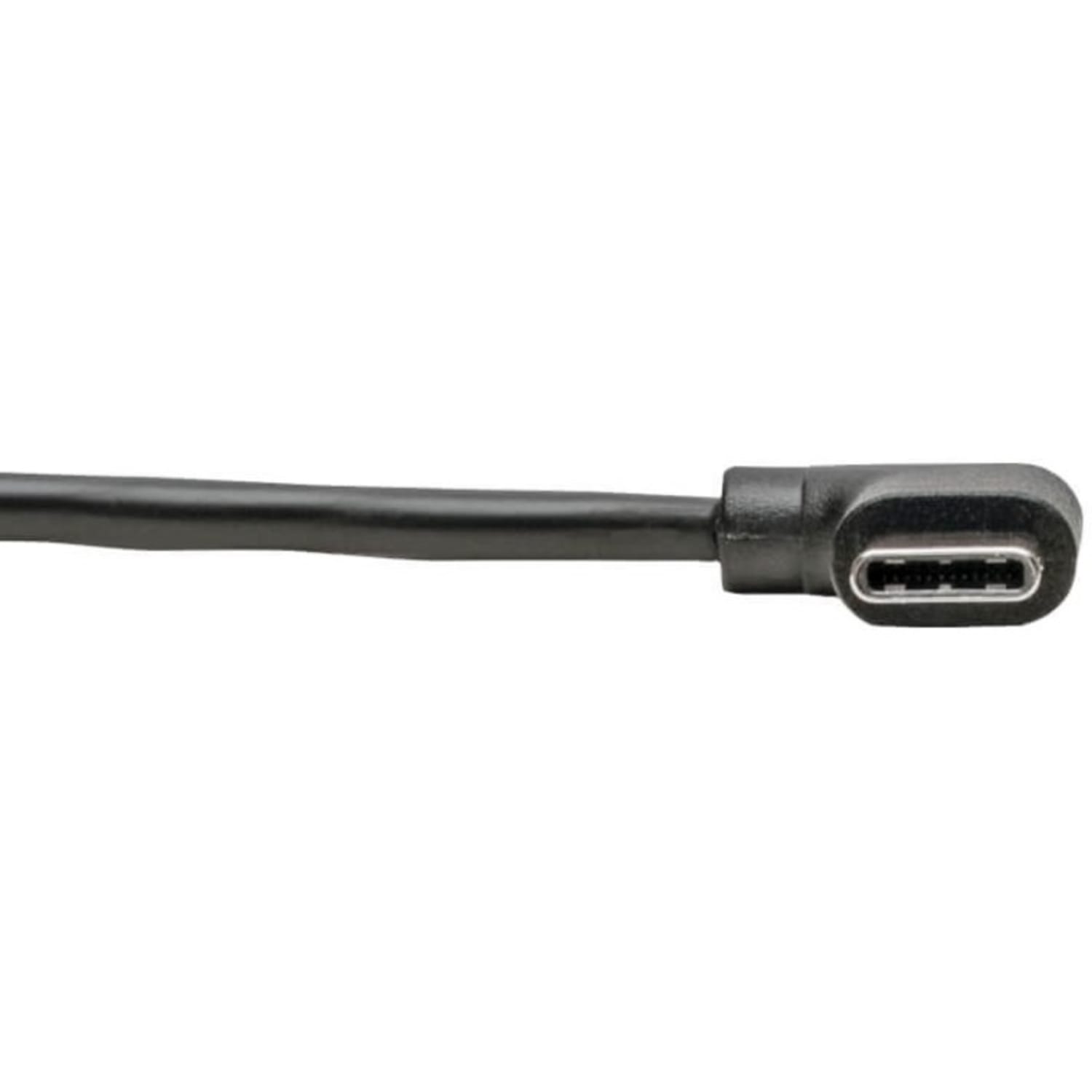 Tripp Lite USB 2.0 Hi-Speed Cable A to USB Type C USB C M/M Right-Angle 6ft 6ft - 60 MB/s - 6 ft - 1x Type A Male USB - U038006CRA - Image 5
