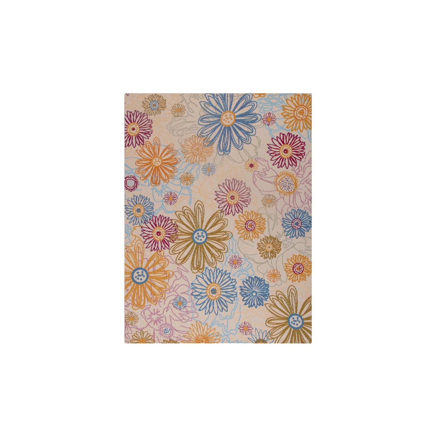 Anji Mountain Keukenhof Rug'd Chair Mat, 1/4inH x 36inW x 48inD, Multicolor - Image 6