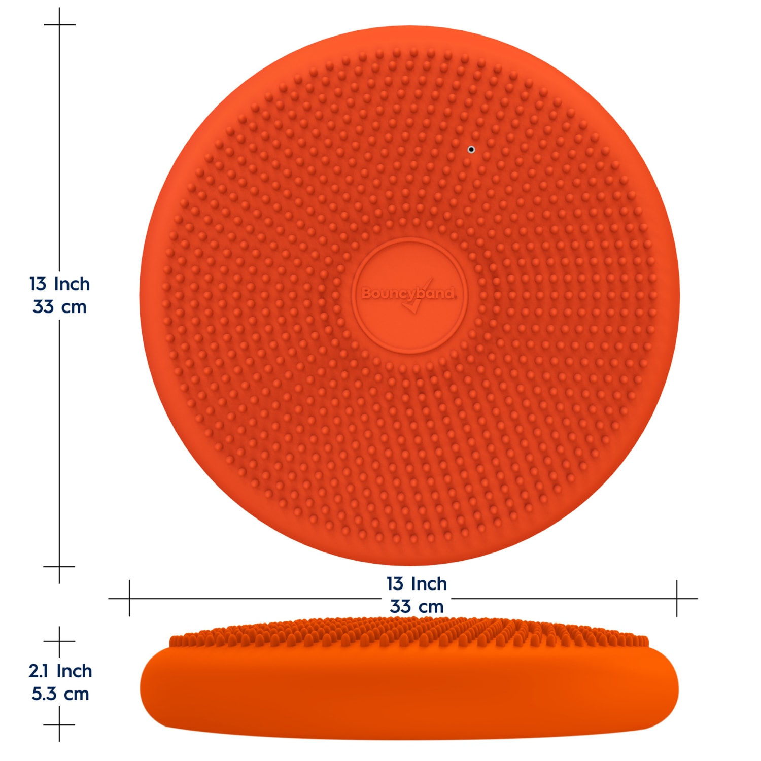 Bouncyband Big Wiggle Seat Sensory Cushion, 13in, Orange - Image 5