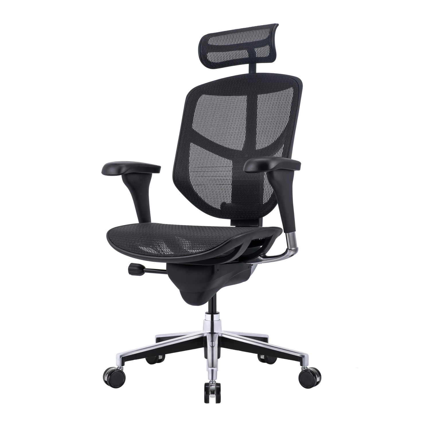 WorkPro Quantum 9000V2 Series Ergonomic MeshMesh High Back Chair With Headrest BlackBlack BIFMA Compliant PopularChairscom