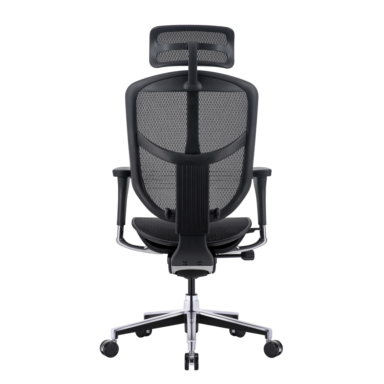 WorkPro Quantum 9000V2 Series Ergonomic MeshMesh High Back Chair With Headrest BlackBlack BIFMA Compliant PopularChairscom