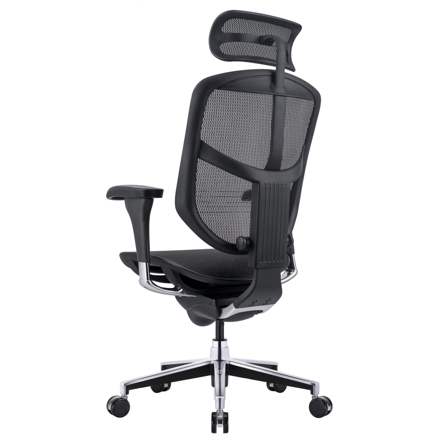 WorkPro Quantum 9000V2 Series Ergonomic MeshMesh High Back Chair With Headrest BlackBlack BIFMA Compliant PopularChairscom
