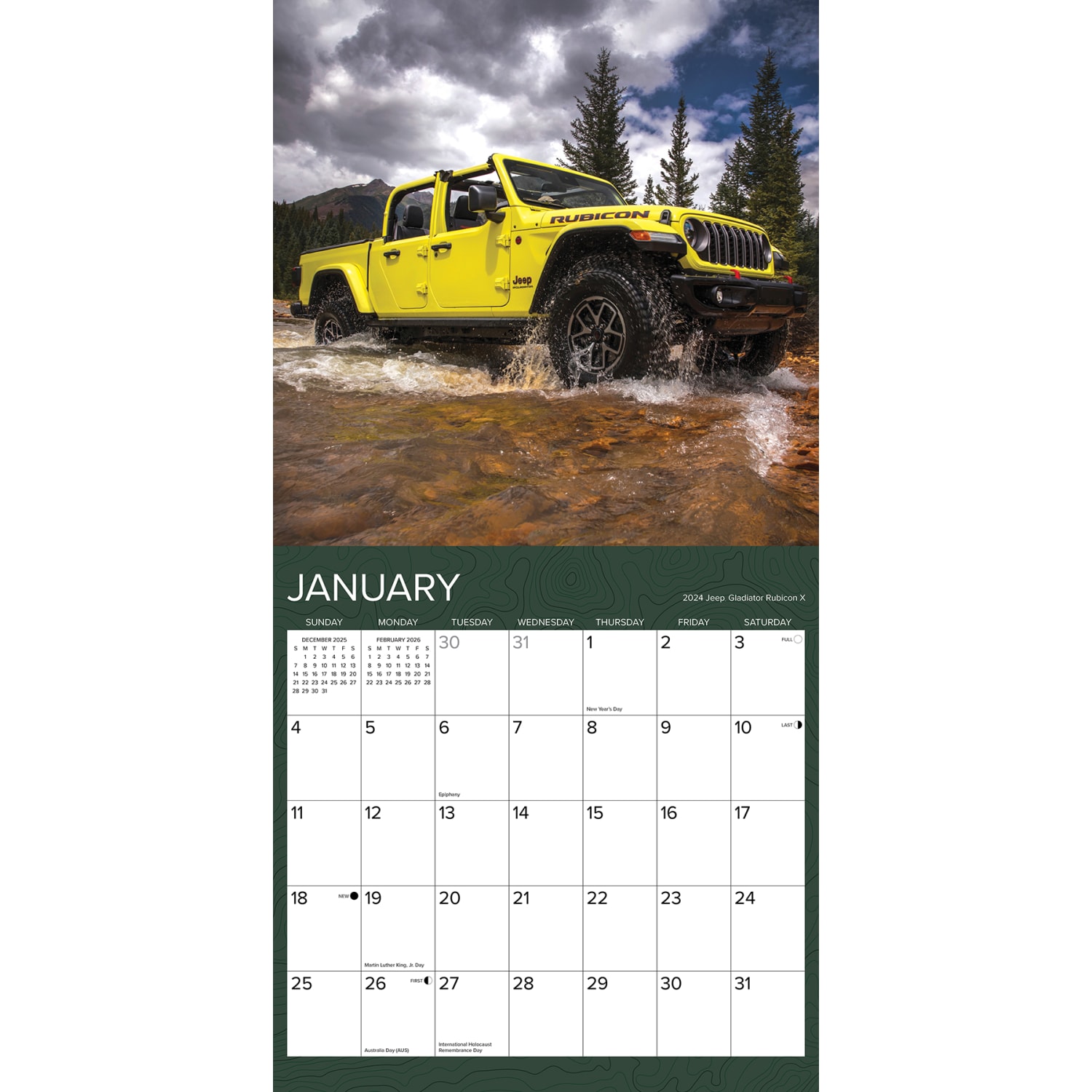2026 Willow Creek Press Hobbies Monthly Wall Calendar, 12in x 12in, Jeep, January To December, 51641 - Image 3
