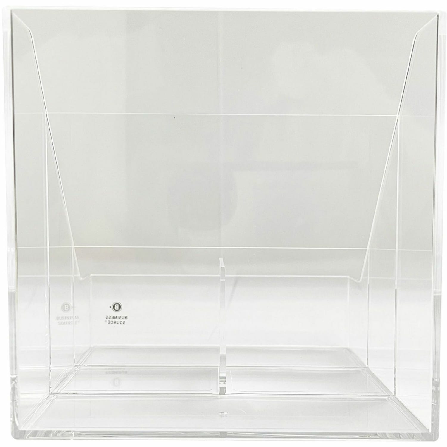 Business Source 4-Compartment Desktop Organizer - 4 Compartment(s) - 5.50in Height x 5.60in Width x 5.60in Depth - Desktop - Durable - Clear - Acrylic - 1 Each - Image 6