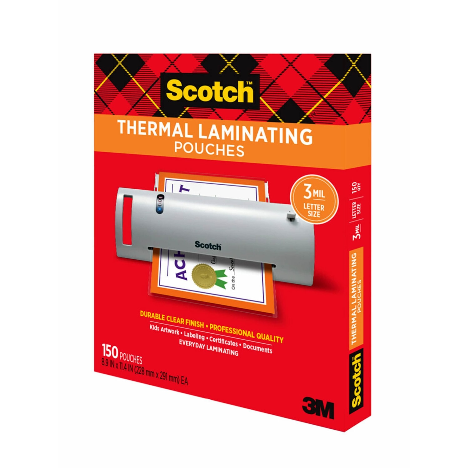 Scotch Thermal Laminating Pouches, 8.9in x 11.4in, 150 Laminating Sheets, Fits Letter Size - Image 6