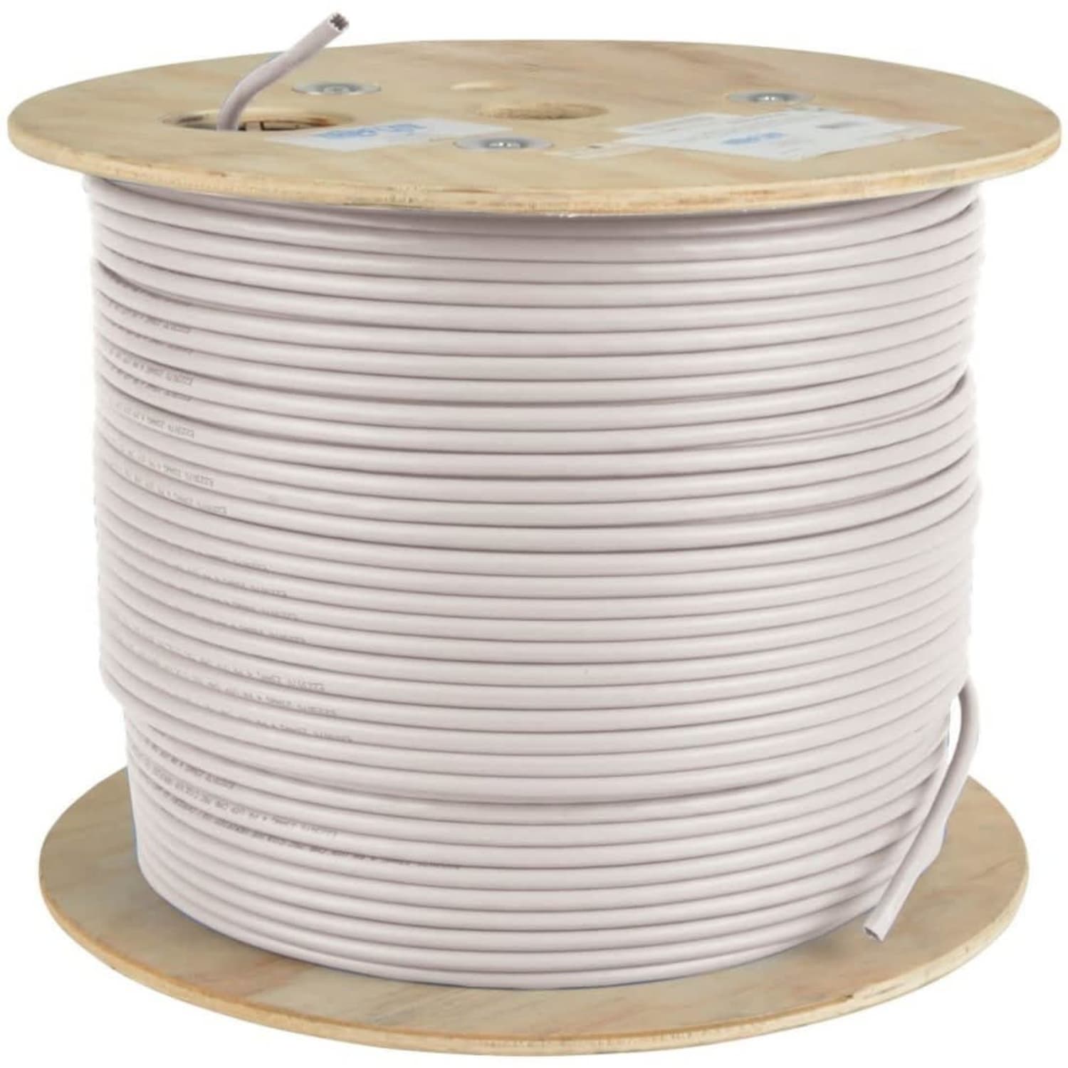 Eaton Tripp Lite Series Cat5e 350 MHz Solid Core Plenum-Rated (UTP) PVC Bulk Ethernet Cable - White, 1000 ft. (304.8 m) - N02401KWH