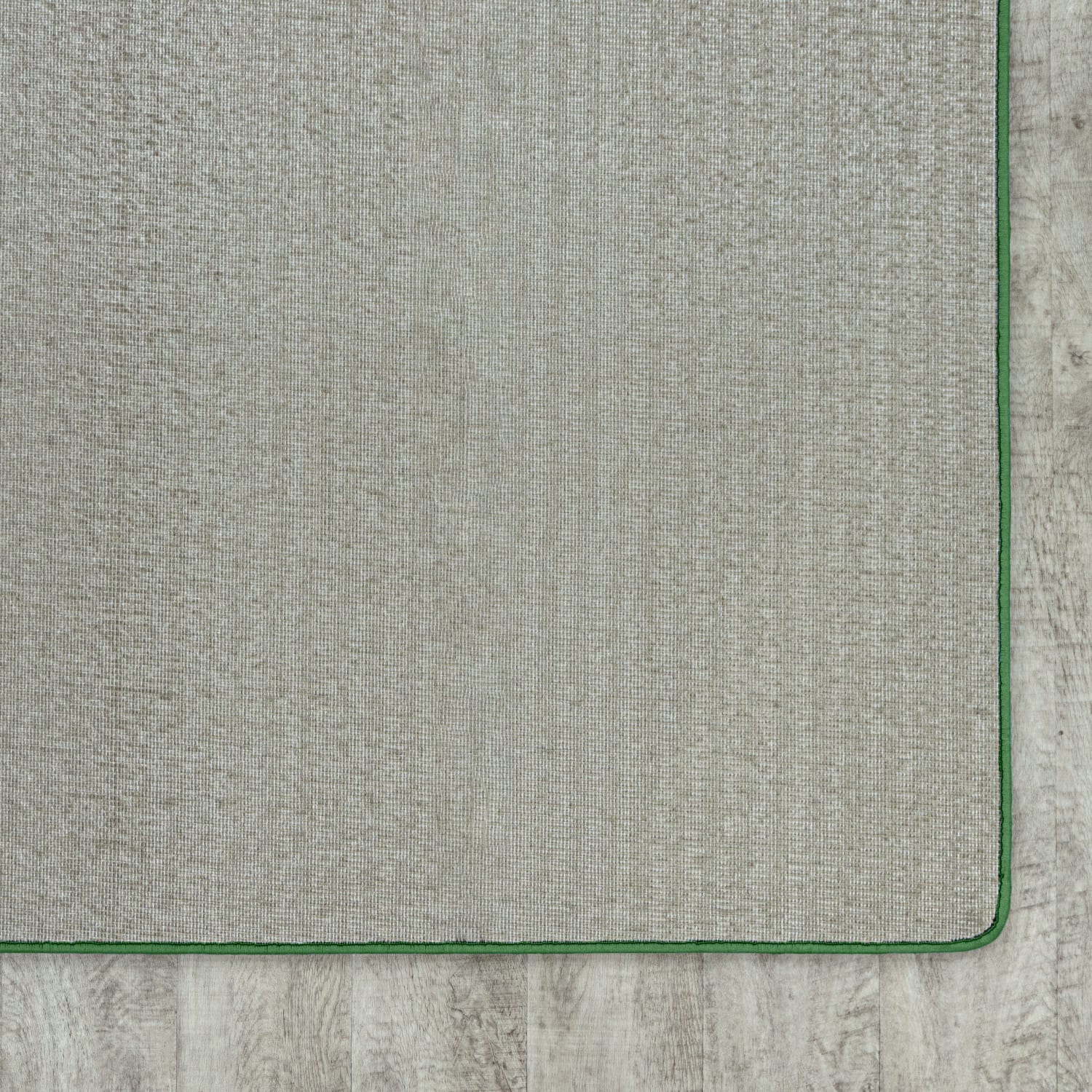 Joy Carpets Kid Essentials Solid Color Rectangle Area Rug, Just Kidding, 4ft x 6ft, Grass Green - Image 4