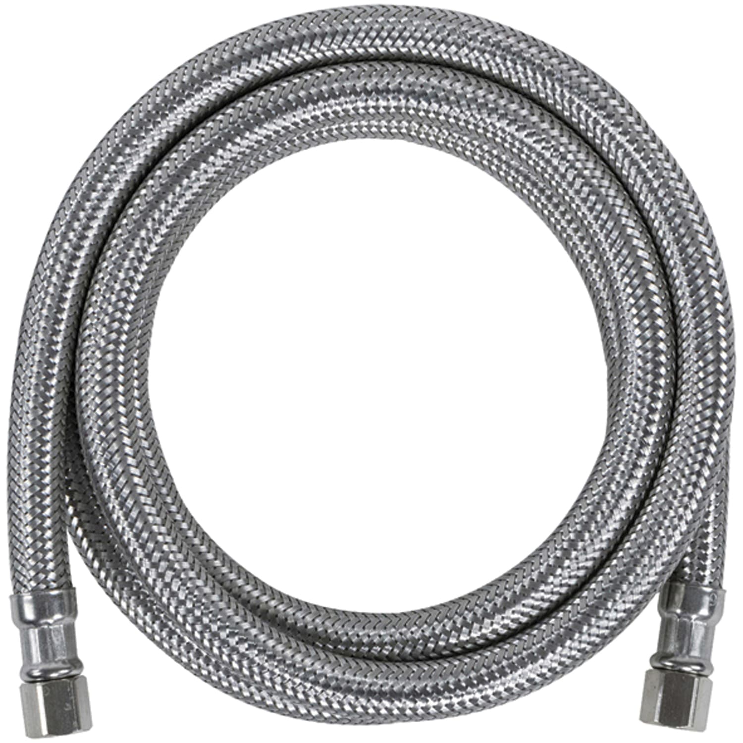 Certified Appliance Accessories Braided Stainless Steel PEX Ice Maker Connector with 1/4-In. Compression, 10-ft., IM120PEX