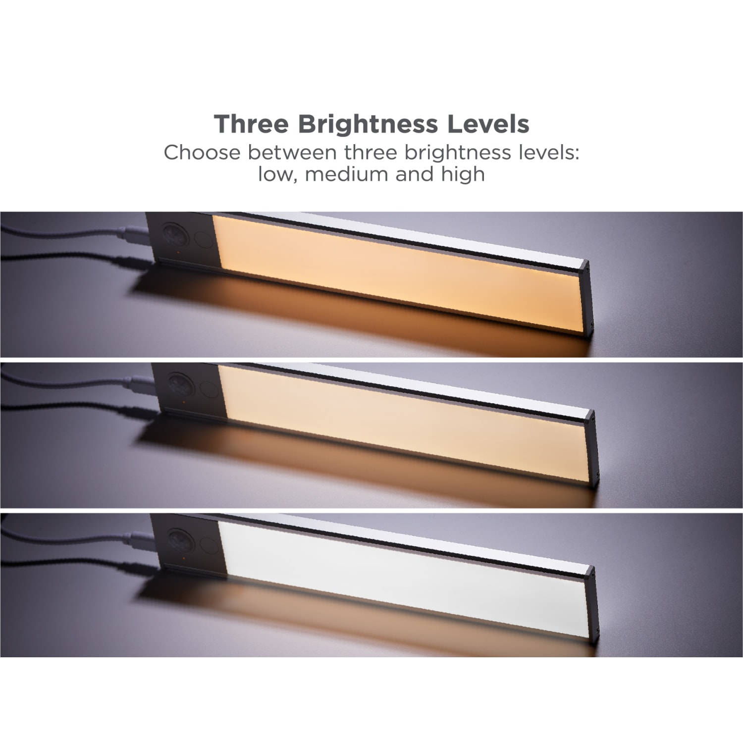BLACK+DECKER Rechargeable Under Cabinet Light Bars, Silver, Pack Of 2 Lights - Image 6