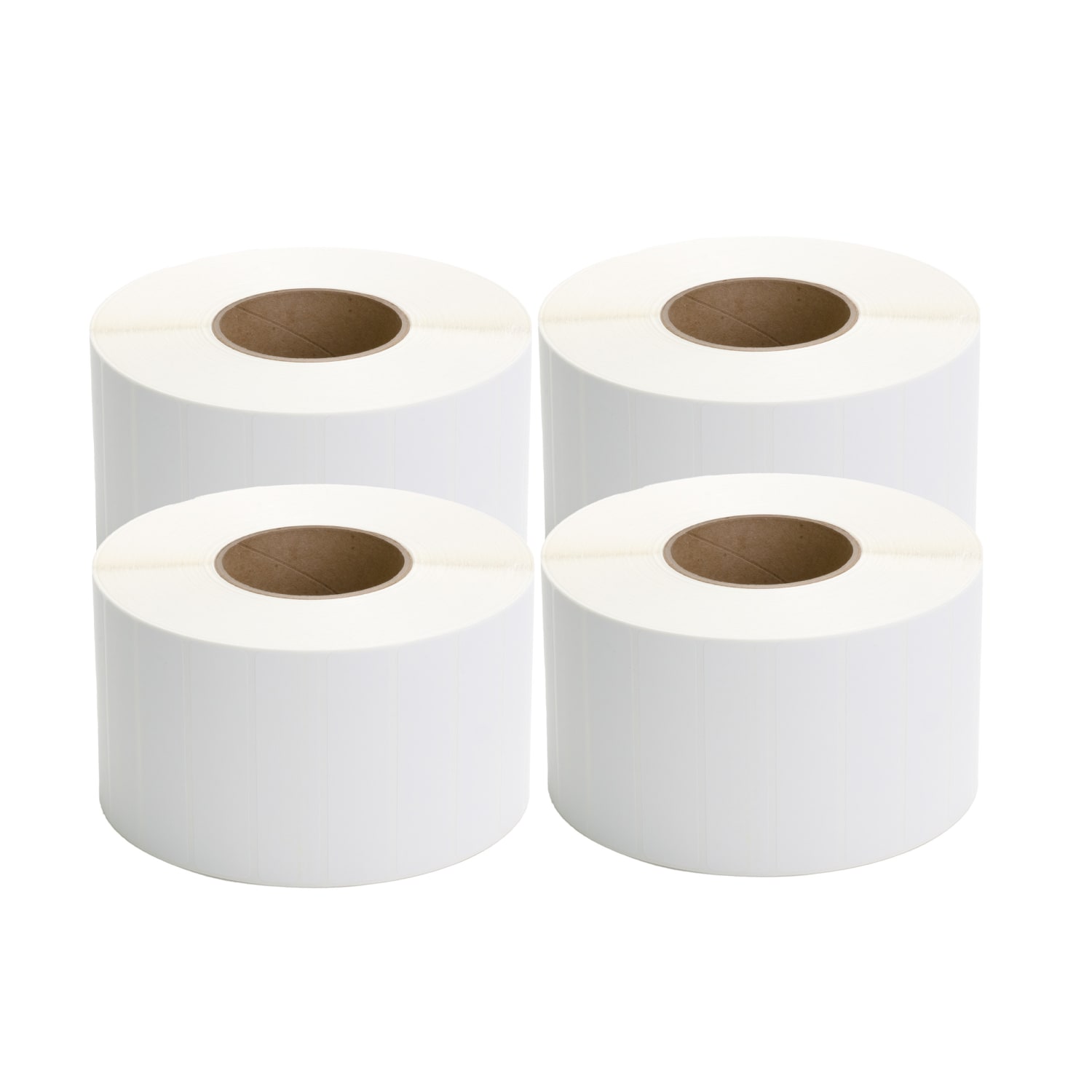 TSC Thermal Transfer Labels, Rectangular, 4in x 1in, White, 5,500 Labels Per Roll, Pack Of 4 Rolls