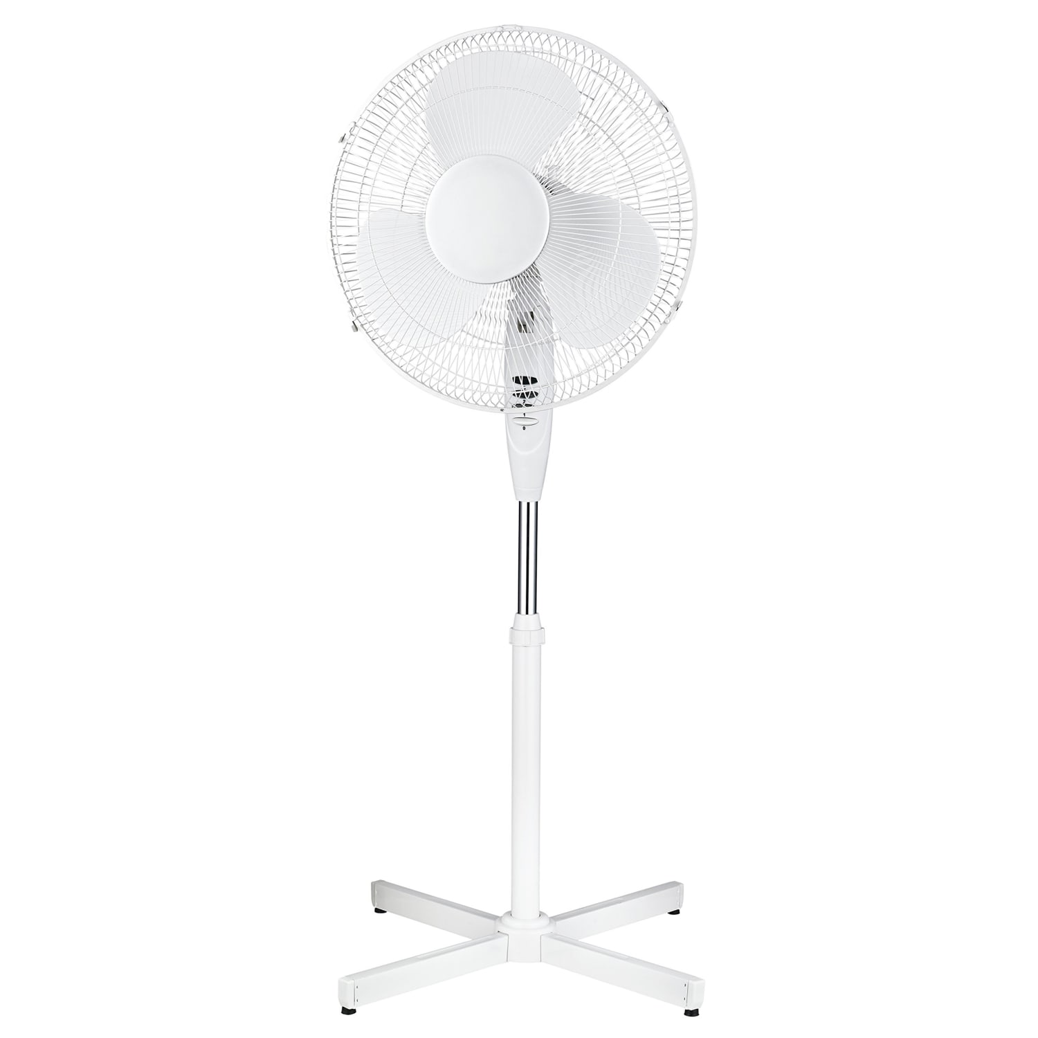 Optimus 16in Adjustable Oscillating Stand Fan, White - Image 3