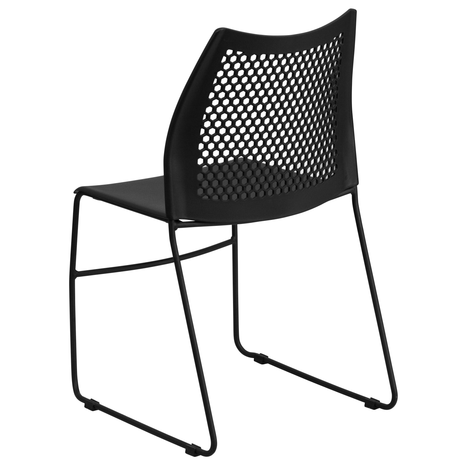 Flash Furniture HERCULES Series Stack Chairs Black Set Of 5 Chairs PopularChairscom