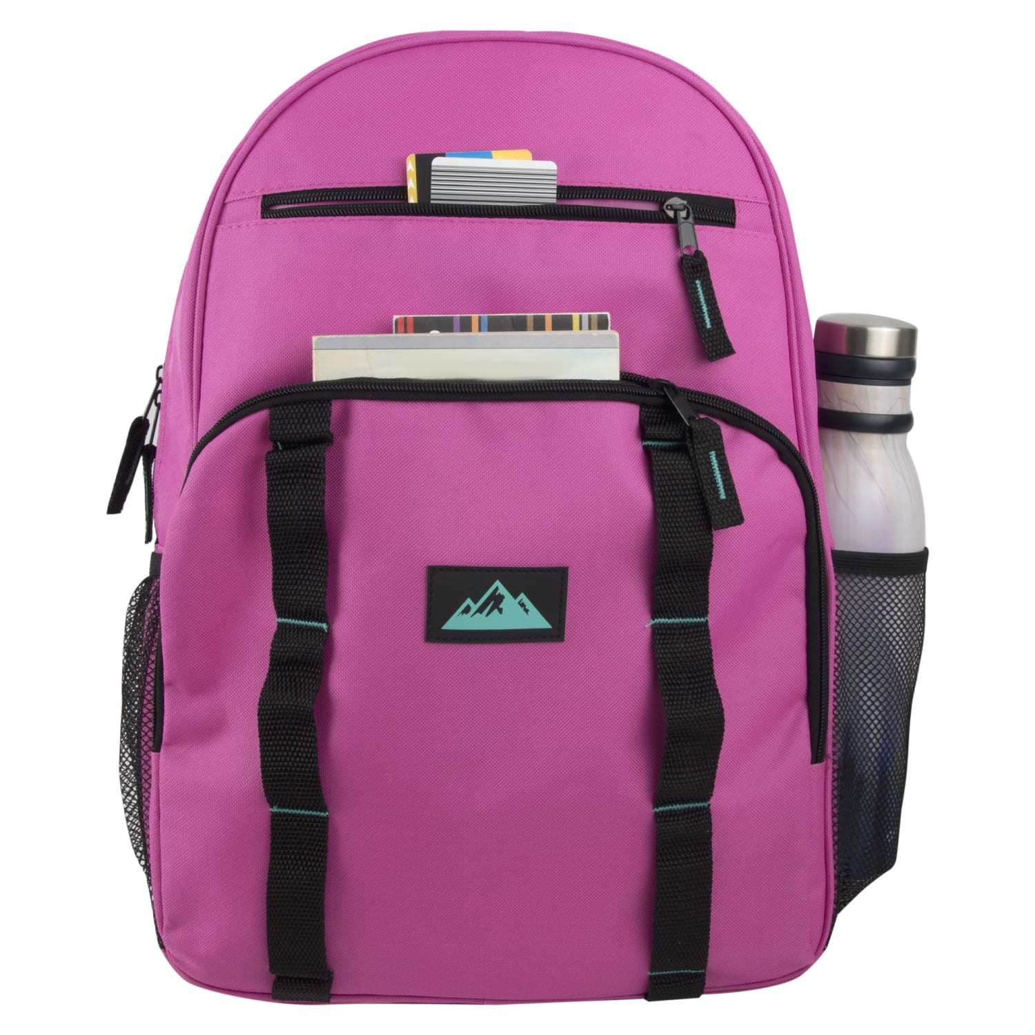 Trailmaker Mesh Side Pocket Backpacks, Pink/Purple/Blue, Total Qty 24 - Image 6