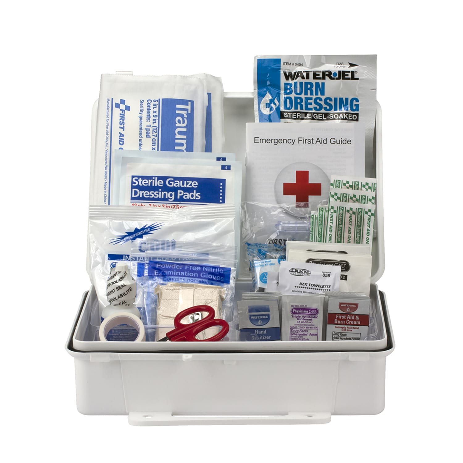 First Aid Only 25-Person Plastic First Aid Kit, 7inH x 10inW x 3inD, Kit Of 94 Pieces - Image 3