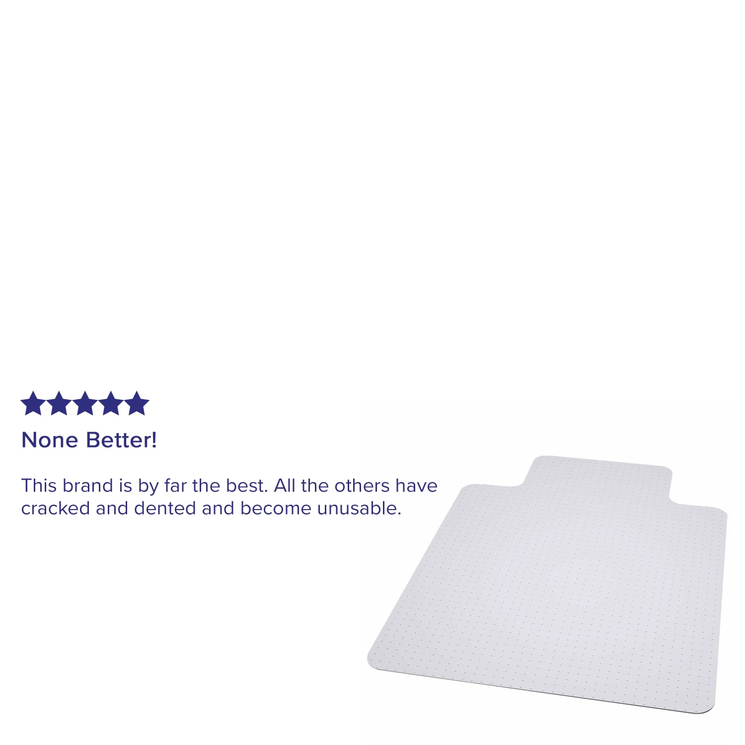 Flash Furniture Big And Tall 400-lb. Capacity Vinyl Chair Mat With Lip, 36in x 48in, Clear - Image 5