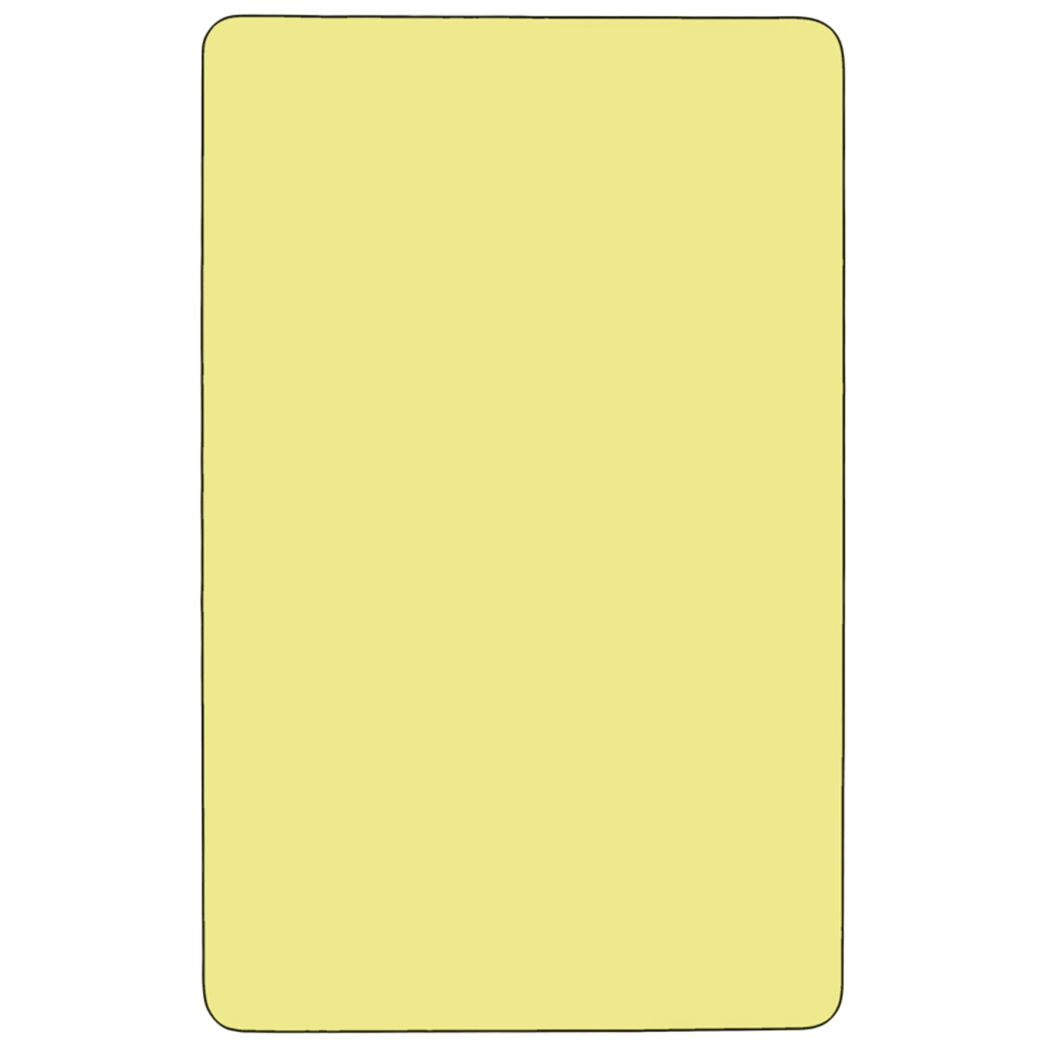 Flash Furniture Rectangular Thermal Laminate Activity Table With Height-Adjustable Short Legs, 25-1/8inH x 30inW x 60inD, Yellow - Image 4
