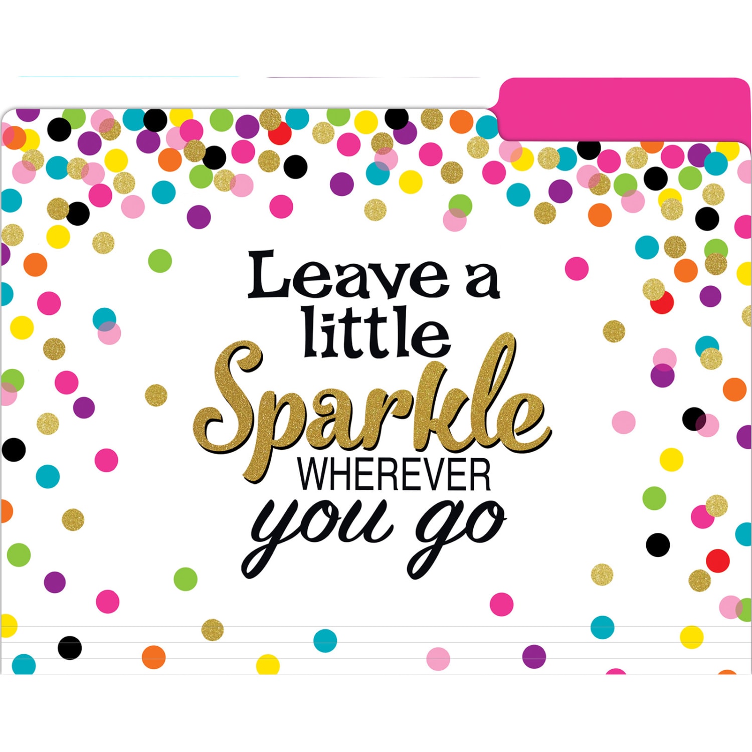 Teacher Created Resources File Folders, Letter Size, Confetti, 12 Per Pack, Set Of 2 Packs - Image 5