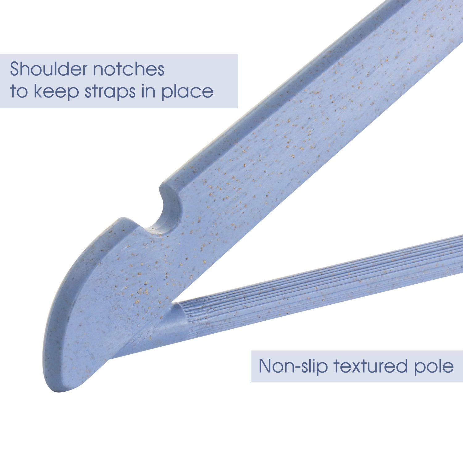 Elama Home Coat Hangers, Blue, Pack Of 20 Hangers - Image 4