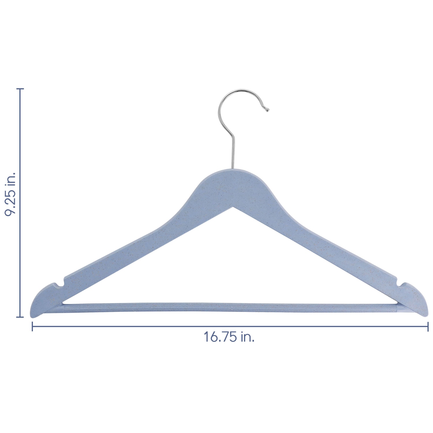 Elama Home Coat Hangers, Blue, Pack Of 20 Hangers - Image 5