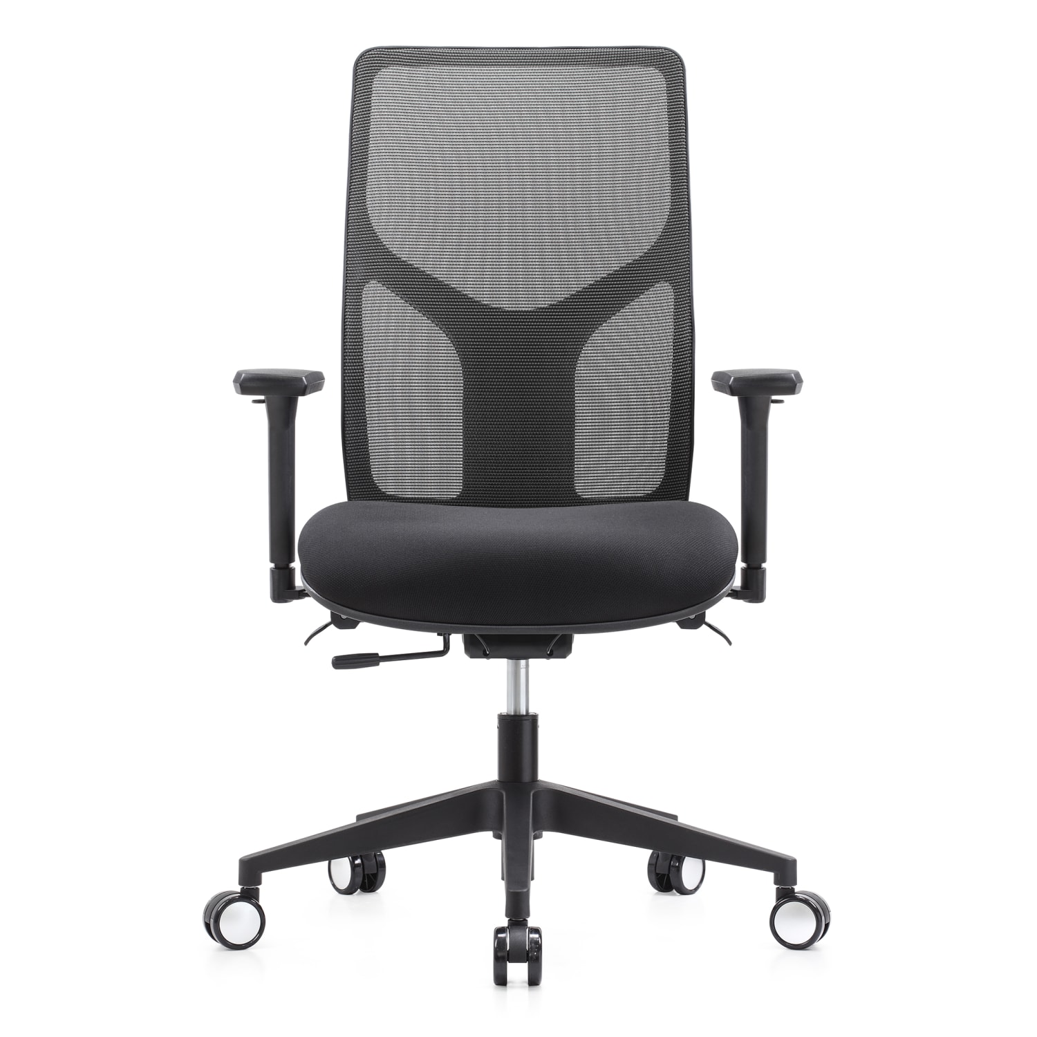 WorkPro 4000 Series Multifunction Ergonomic MeshFabric High Back Executive Chair GrayBlack BIFMA Compliant PopularChairscom