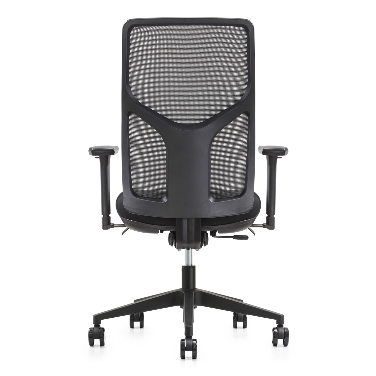 WorkPro 4000 Series Multifunction Ergonomic MeshFabric High Back Executive Chair GrayBlack BIFMA Compliant PopularChairscom