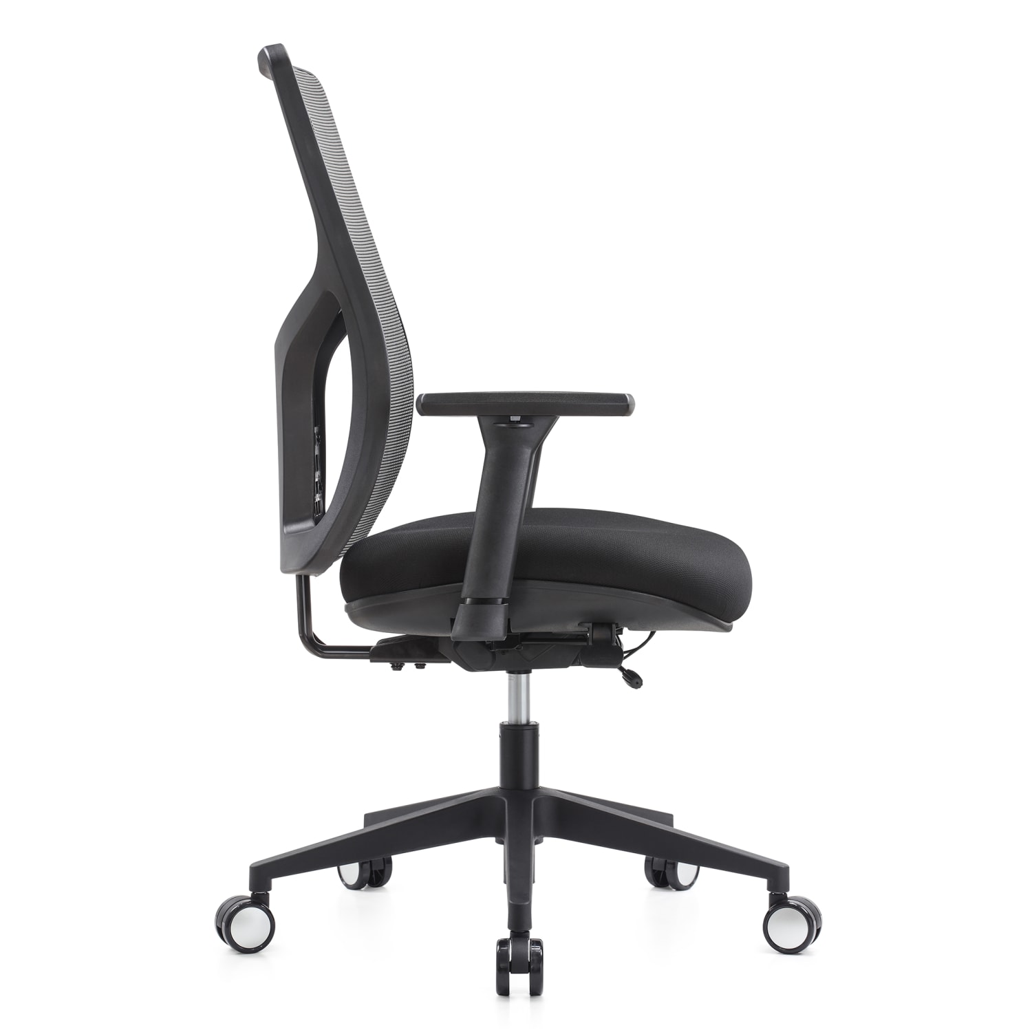 WorkPro 4000 Series Multifunction Ergonomic MeshFabric High Back Executive Chair GrayBlack BIFMA Compliant PopularChairscom
