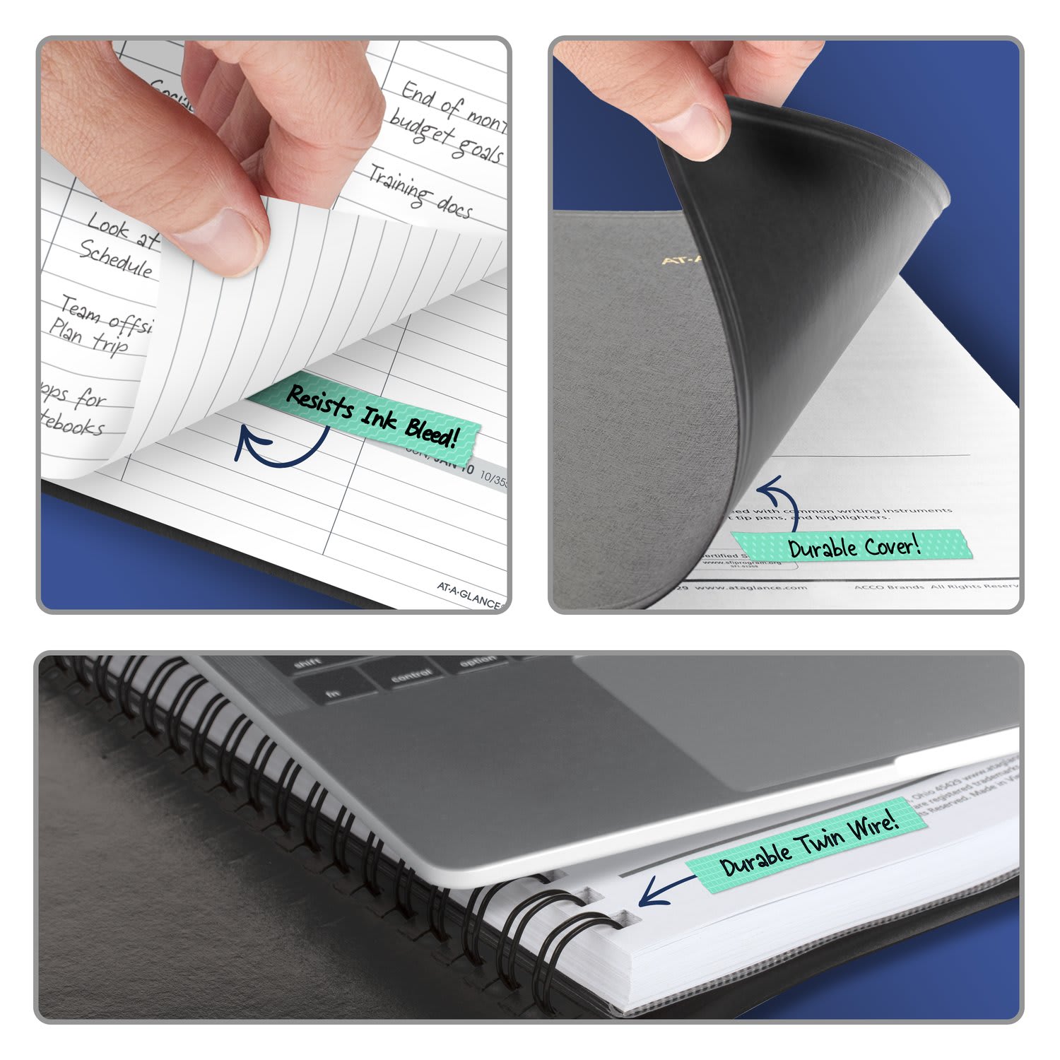 AT-A-GLANCE 2027 Open Scheduling Weekly Planner, Black, Medium, 6 3/4in x 8 3/4in - Image 6