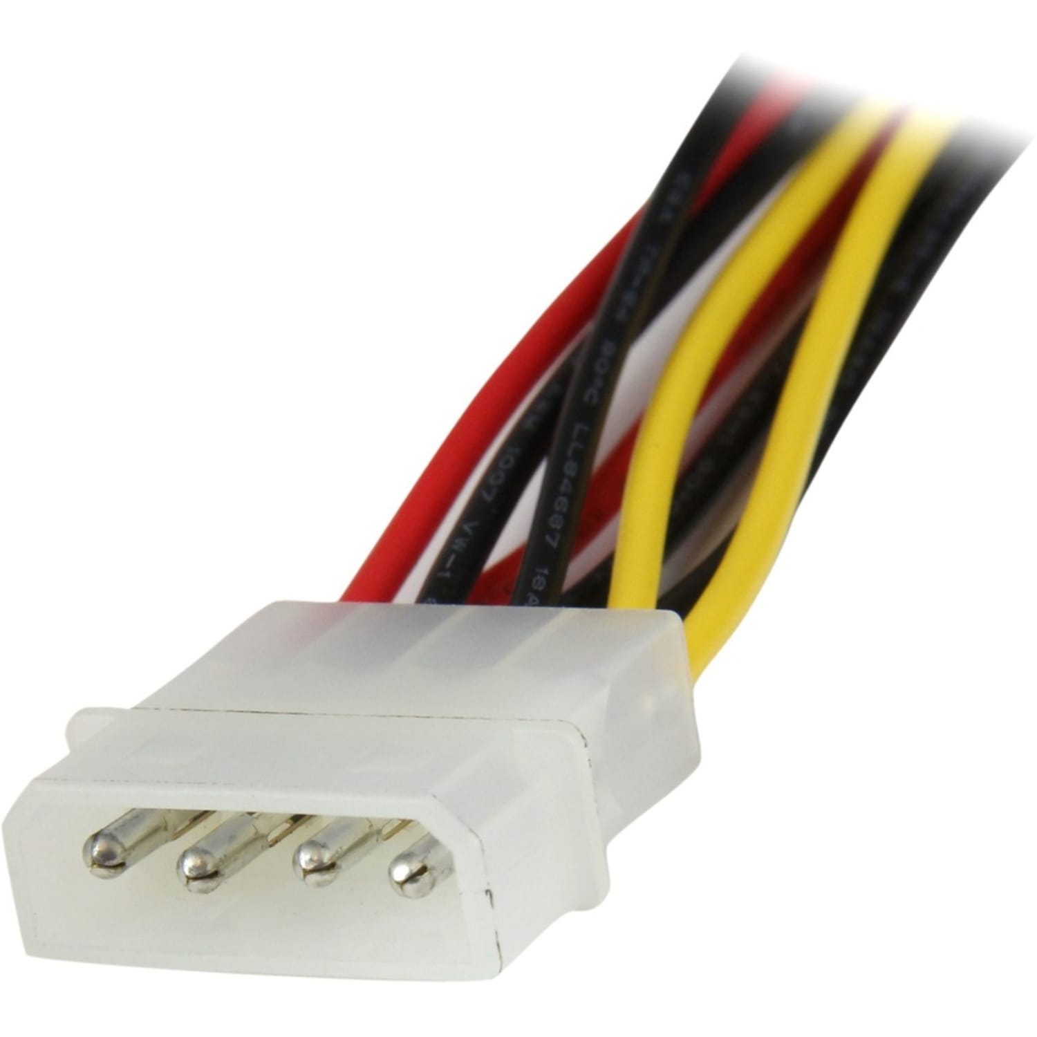 StarTech.com 12in LP4 to 2x Latching SATA Power Y Cable Splitter Adapter - 4 Pin Molex to Dual SATA - Image 3