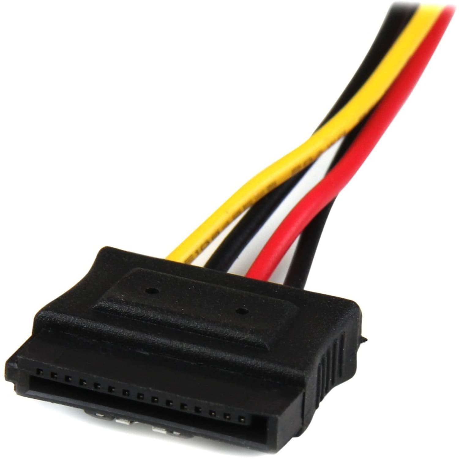 StarTech.com 12in LP4 to 2x Latching SATA Power Y Cable Splitter Adapter - 4 Pin Molex to Dual SATA - Image 4