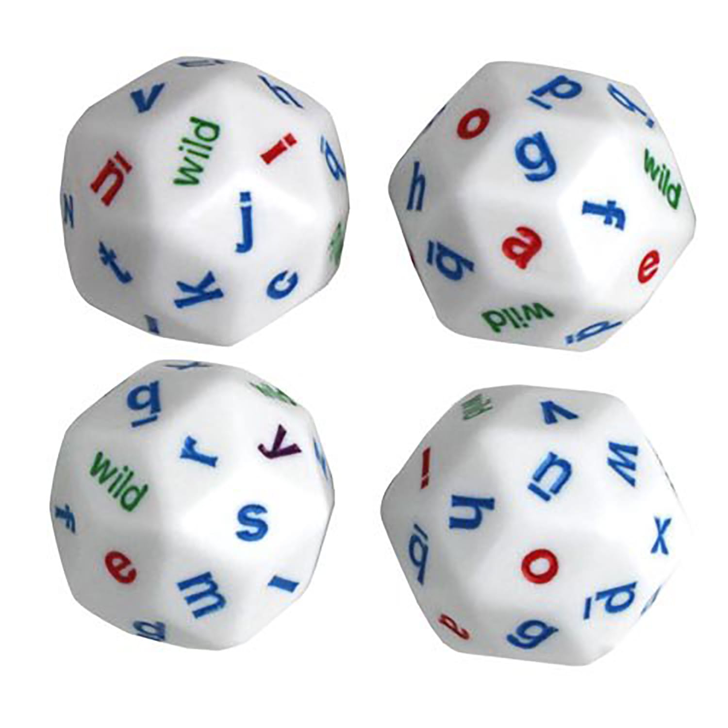 Koplow Games 30-Sided Alphabet Dice, 1-1/4in, Lowercase, Grades K To 4, Set Of 4 Dice - Image 4