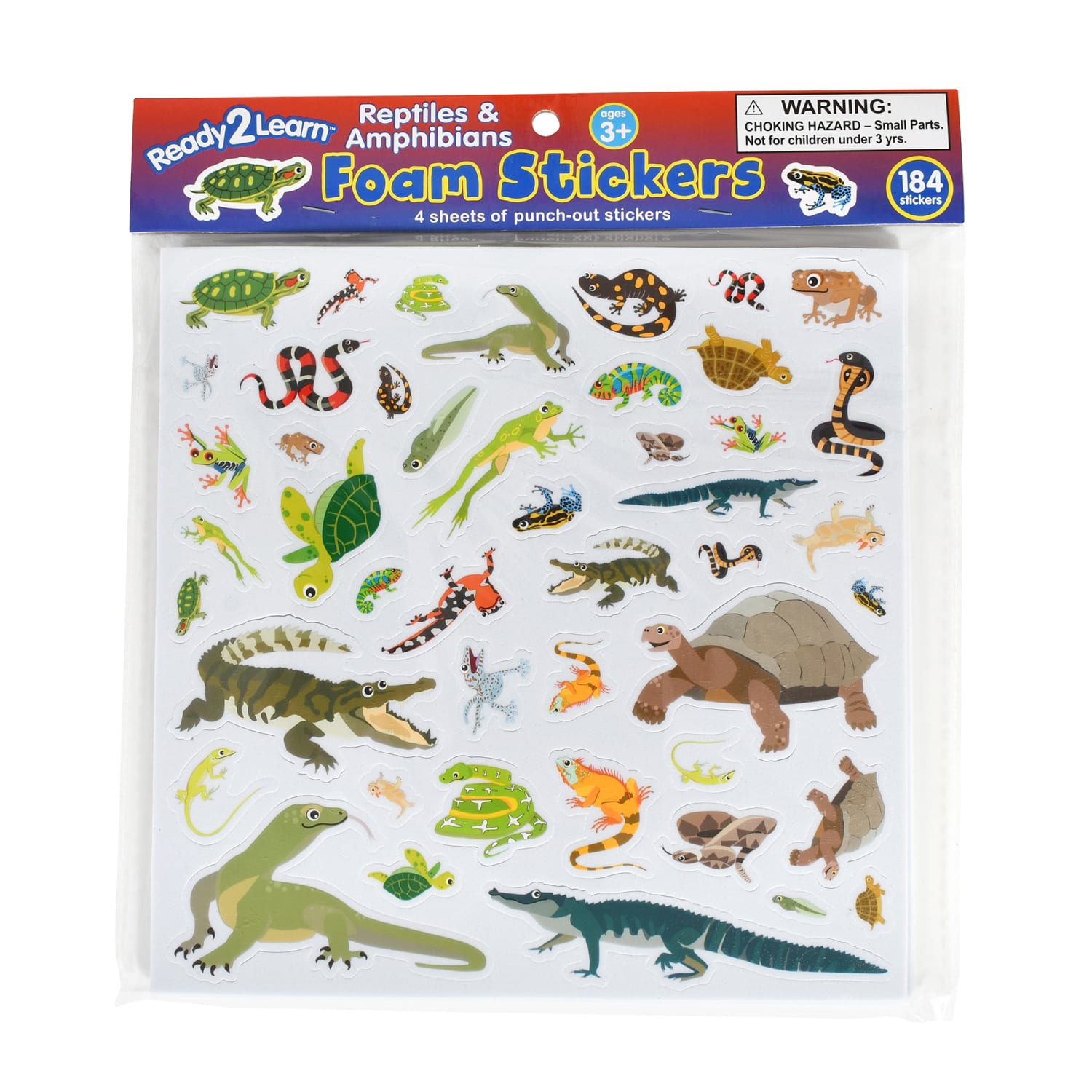 Ready 2 Learn Foam Stickers, Reptiles and Amphibians, Pack Of 184 Stickers, Set Of 3 Packs - Image 3