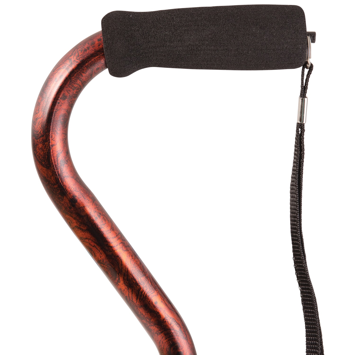 DMI Designer Adjustable Offset-Handle Aluminum Cane, 39in, Copper Swirl - Image 3