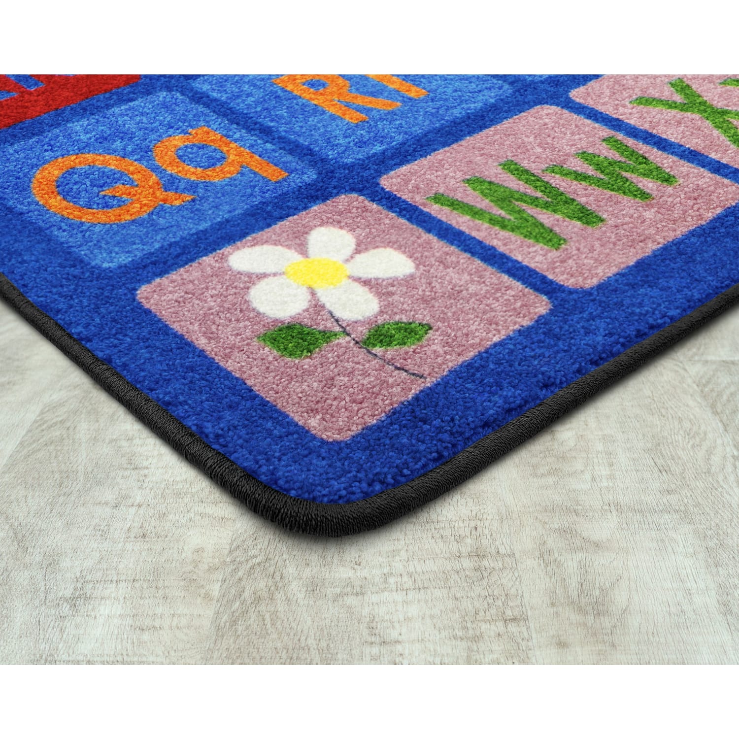 Joy Carpets Kids Essentials Rectangle Area Rug, Any Day Alphabet, 5-1/3ft x 7-33/50ft, Multicolor - Image 4