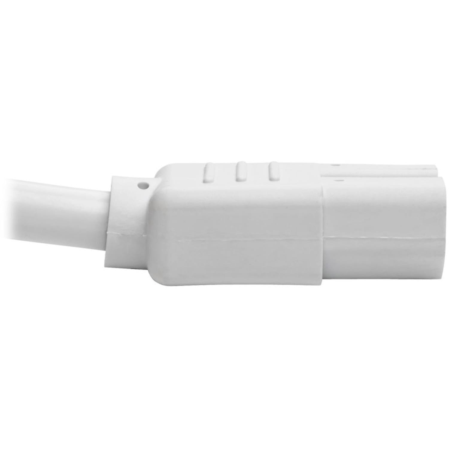 Eaton Tripp Lite Series Power Cord C14 to C15 - Heavy-Duty, 15A, 250V, 14 AWG, 3 ft. (0.91 m), White - Power cable - IEC 60320 C14 to IEC 60320 C15 - 250 V - 15 A - 3 ft - molded - white - Image 6