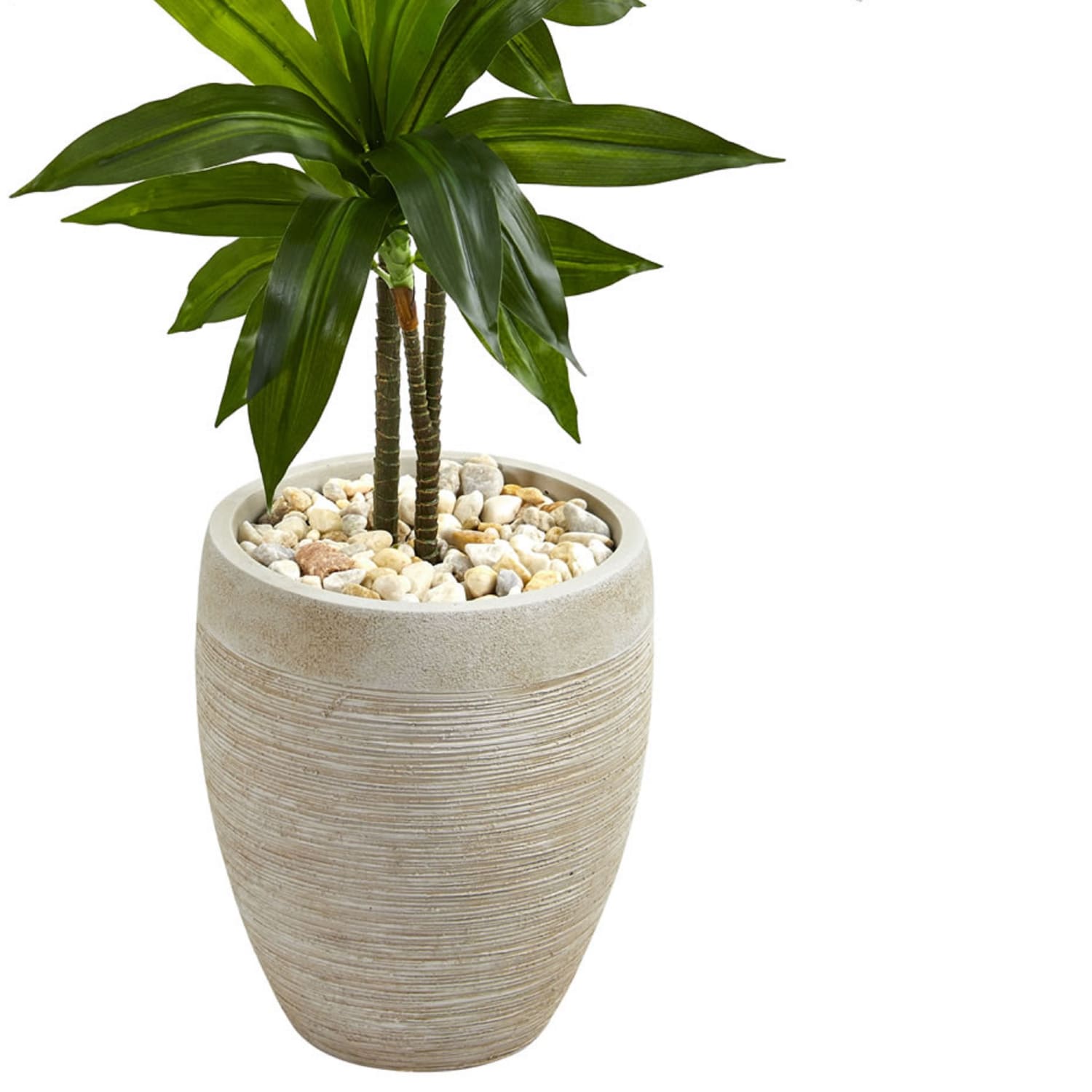 Nearly Natural Dracaena 48inH Artificial Real Touch Plant With Planter, 48inH x 18inW x 24inD, Green - Image 4