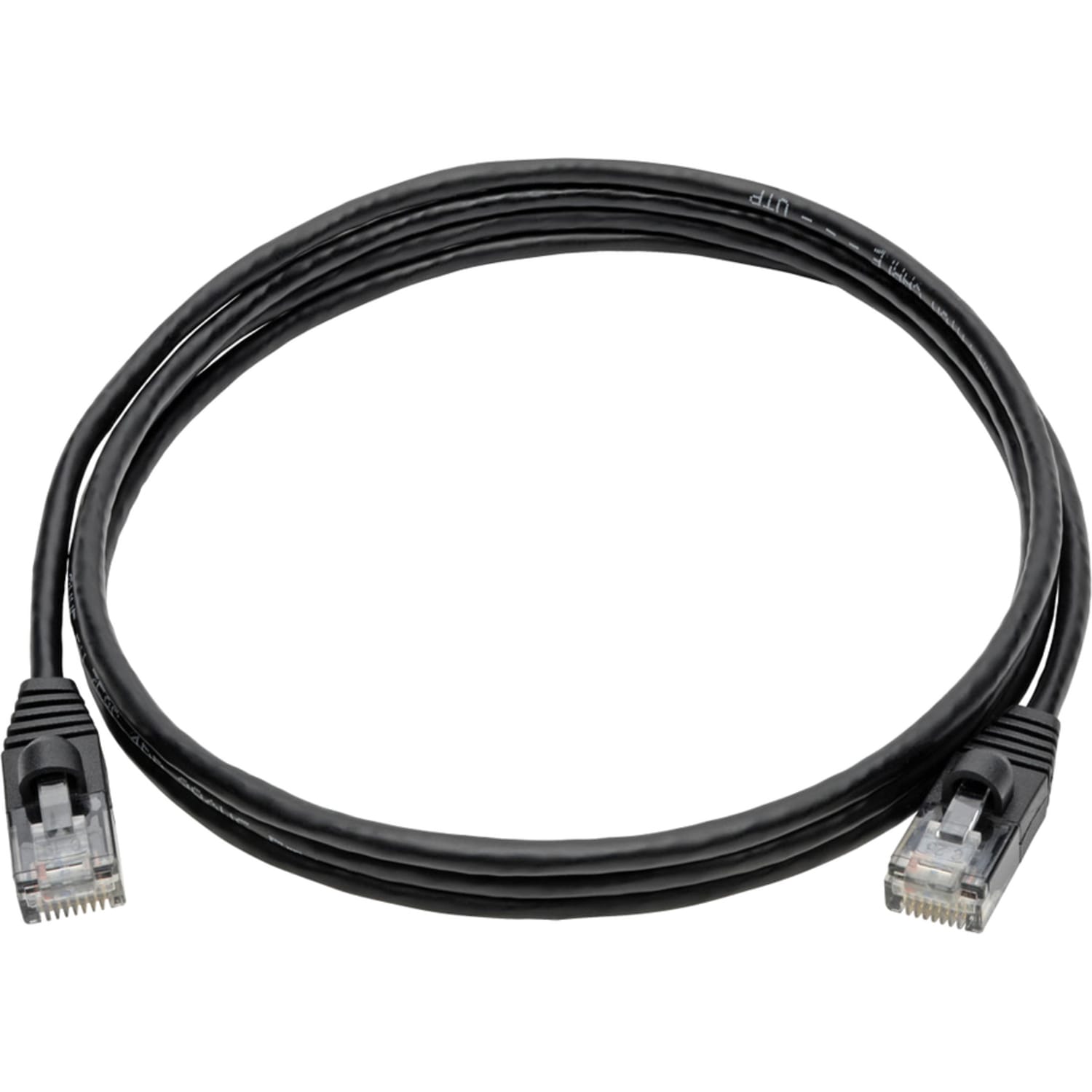 Tripp Lite Cat6a 10G Snagless Molded Slim UTP Ethernet Cable (RJ45 M/M) Black 5 ft. (1.52 m) - Category 6a  - N261S05BK - Image 3