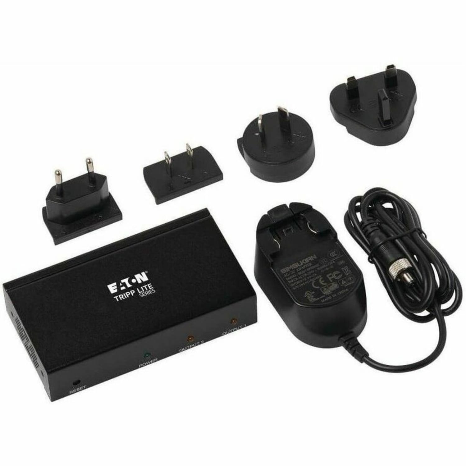 Eaton Tripp Lite series 2-Port HDMI Splitter, 4K x 2K @ 60 Hz, 4:4:4, Multi-Resolution Support, HDR, HDCP 2.2, TAA - Video/audio splitter - 2 x HDMI - desktop, rack-mountable - government GSA - TAA Compliant - Image 5