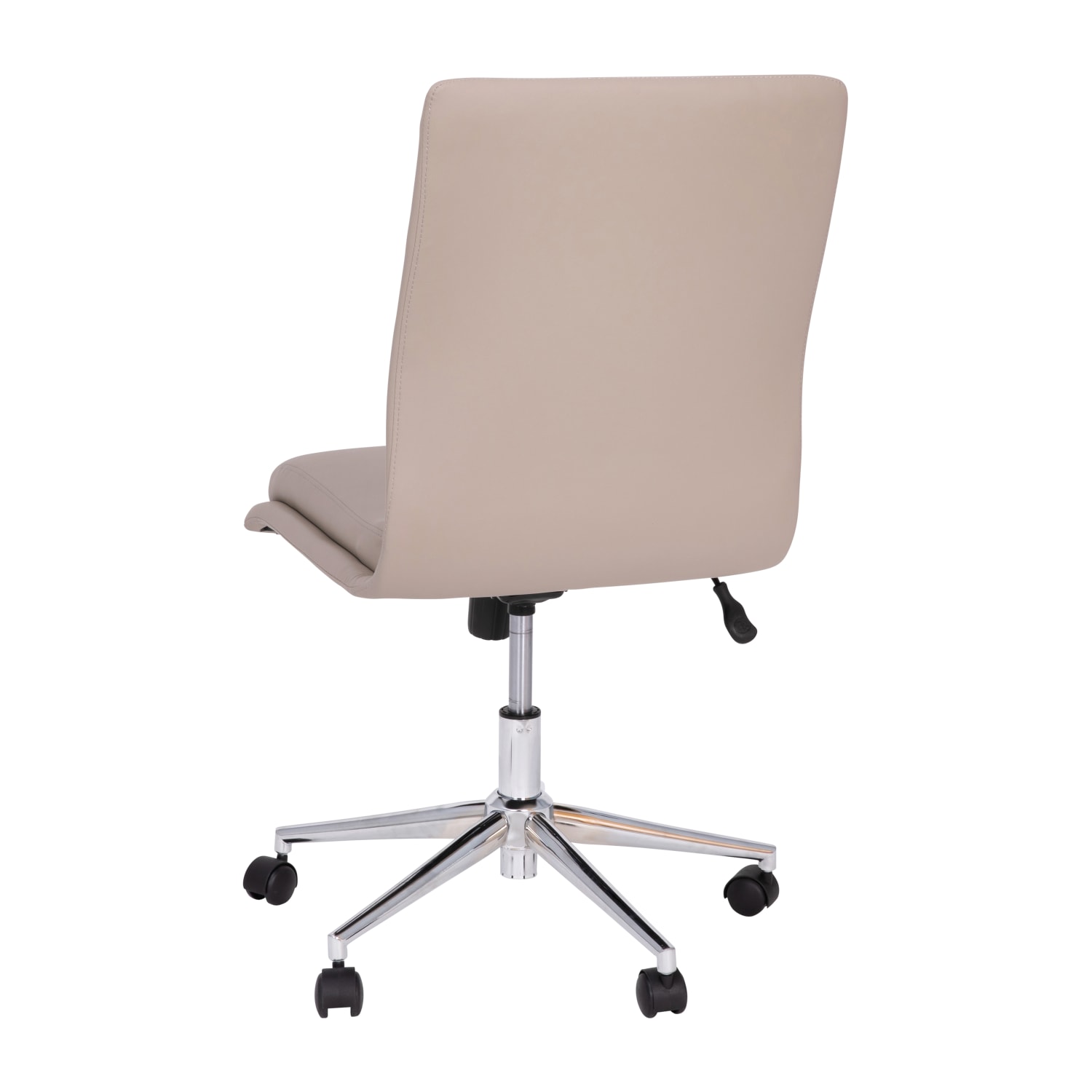 Flash Furniture Madigan Faux Leather Mid-Back Armless Swivel Task Office Chair, Taupe - Image 9