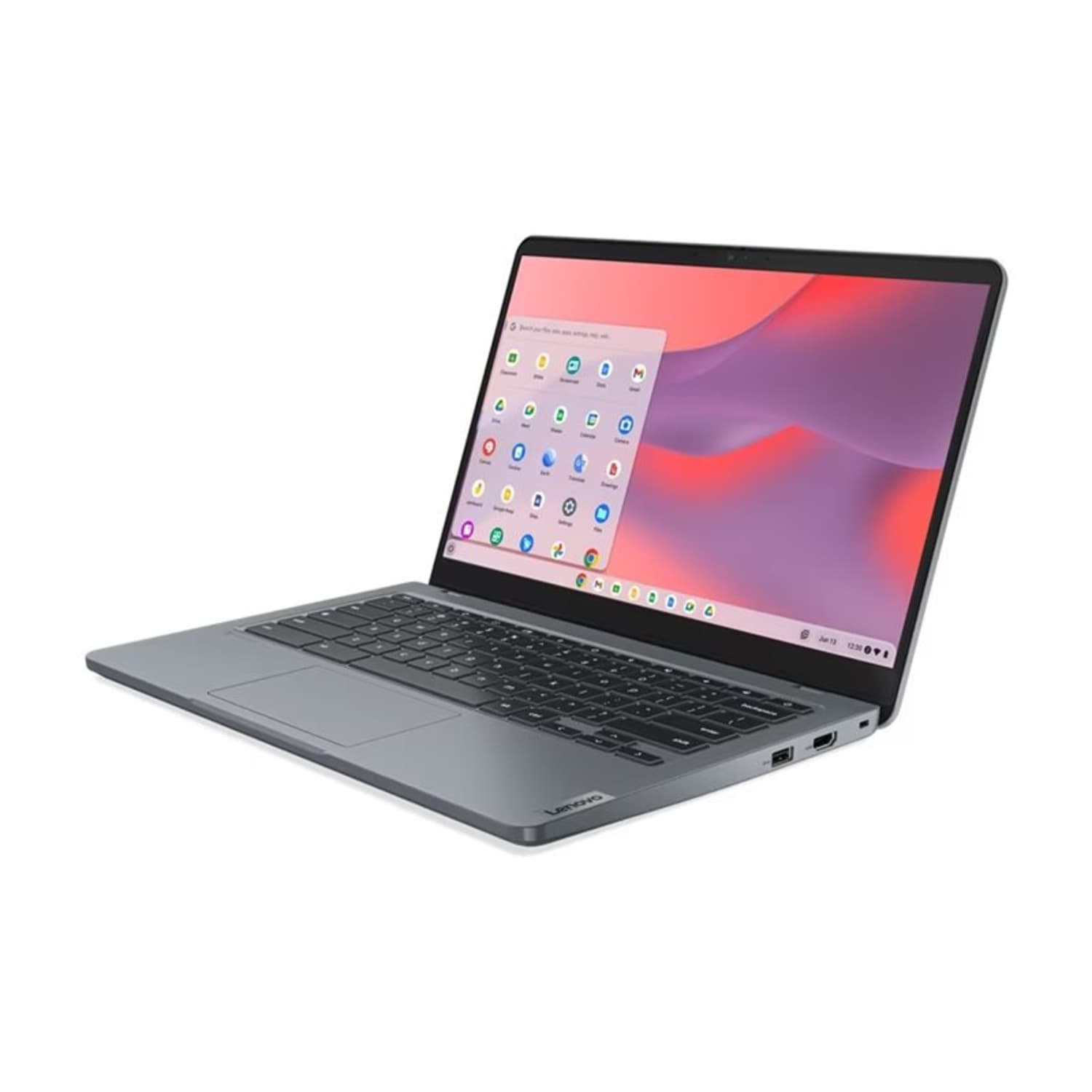 Lenovo 14e Chromebook Gen 3 82W60001US 14in Touchscreen Chromebook - Full HD - 1920 x 1080 - Intel N200 Quad-core (4 Core) - 8 GB Total RAM - 8 GB On-board Memory - 128 GB Flash Memory - Storm Gray - Intel Chip - ChromeOS - Intel UHD Graphics - Image 3