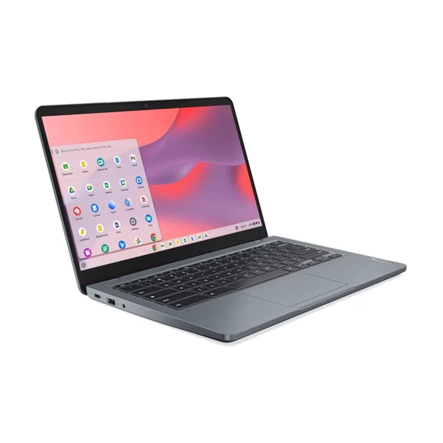 Lenovo 14e Chromebook Gen 3 82W60001US 14in Touchscreen Chromebook - Full HD - 1920 x 1080 - Intel N200 Quad-core (4 Core) - 8 GB Total RAM - 8 GB On-board Memory - 128 GB Flash Memory - Storm Gray - Intel Chip - ChromeOS - Intel UHD Graphics - Image 4