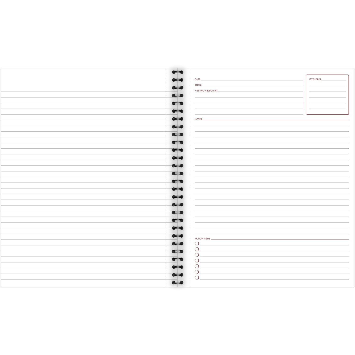 Cambridge Limited 30% Recycled Business Notebook, 8 1/2in x 11in, 1 Subject, Legal Ruled, 80 Sheets, Black (06132) - Image 3