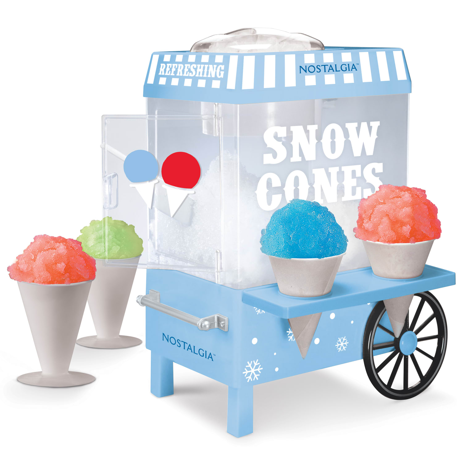 Nostalgia Snow Cone Maker, 10-1/2in X 15-1/2in, Blue - Image 3