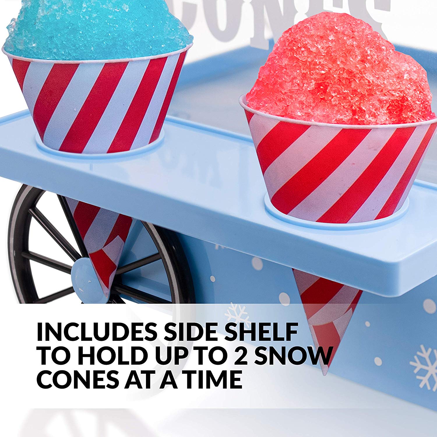 Nostalgia Snow Cone Maker, 10-1/2in X 15-1/2in, Blue - Image 5